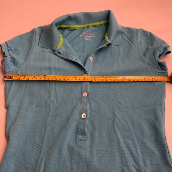 Lilly Pulitzer light blue short sleeve polo shirt XS - Picture 5 of 5